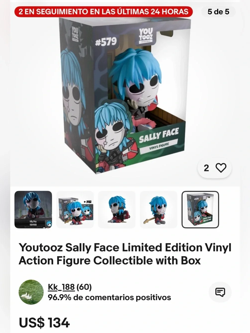 Sally Face Vinyl Figure by YouTooz new